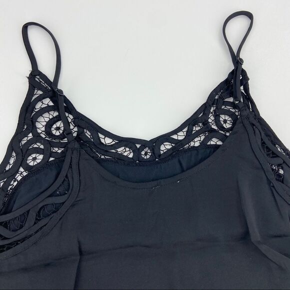 Free People Intimately Black Blouson Satin Brami Crop Camisole XS - Picture 7 of 13